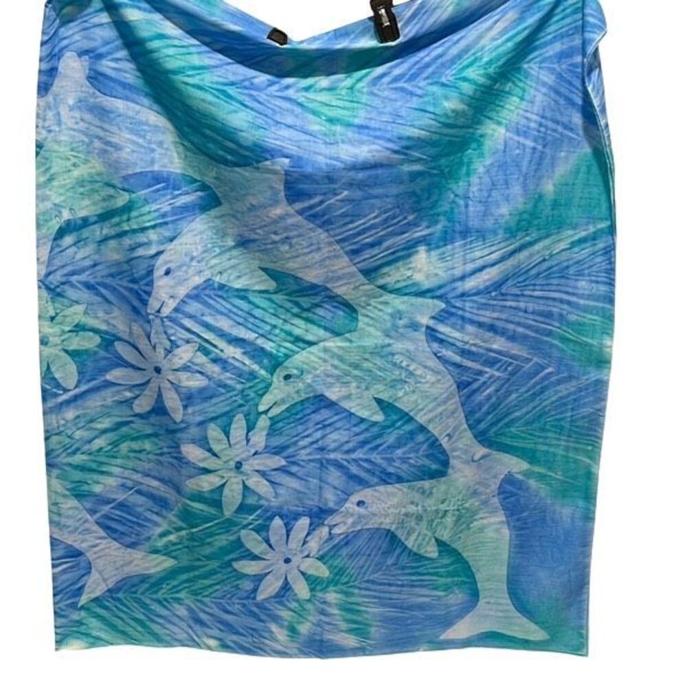 Unbranded Wall Tapestry or‎ Sarong Fabric Dolphin Ocean Beach 72” x 45”